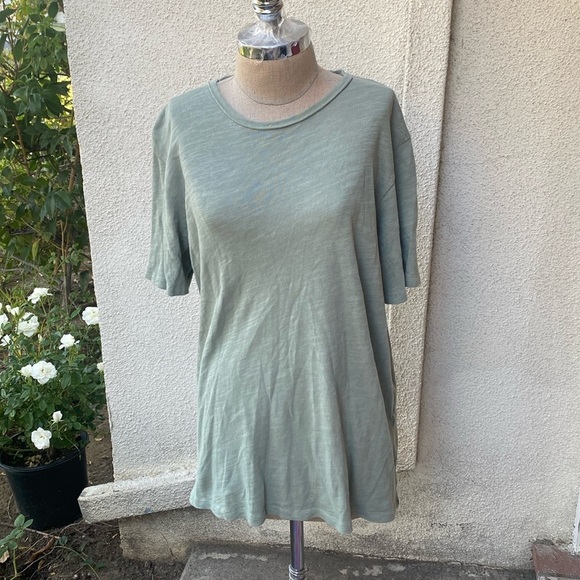 rag & bone Light Green Short Sleeve Tee - Picture 1 of 10